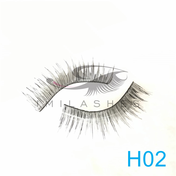 Wholesale high quality human hair eyelash extensions 